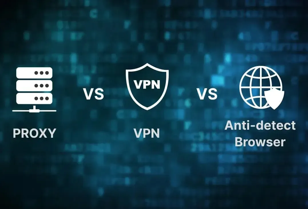 Comparison of Proxy, VPN, and Antidetected Browser 